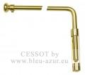 241-Tringle pivotante � 8 mm laiton verni