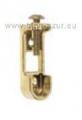 272-Support d'extr�mit� zamak - tubes penderie 30x15 mm