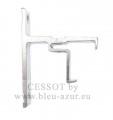 280-Support de face simple d�montable - Aluminium blanc