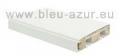 283-Rail 2 voies bois et plastique blanc