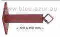 260-Support lorgnon r�glable 120 � 160mm embase 94mm