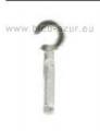 242-Crochet agrafe PVC Transparent diam&egrave;tre 5mm