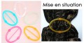 Boucles d embrasses d&eacute;coratives coloris acidul&eacute;s