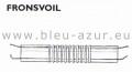 Fronsvoil transparent largeur 50 mm