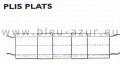Plis plats 76 blanc largeur 76mm