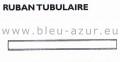 Ruban tubulaire blanc - largeur 28mm