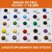 Clous de couleur - tête plastique Clous de couleur - tête plastique