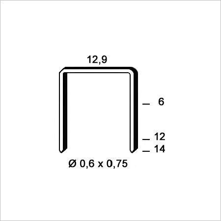 Agrafes PM galva  8mm