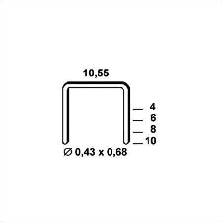 Agrafes VZ galva de 10mm