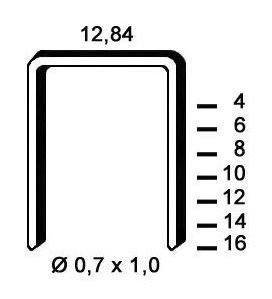 Agrafes A 12mm INOX A4 - 316