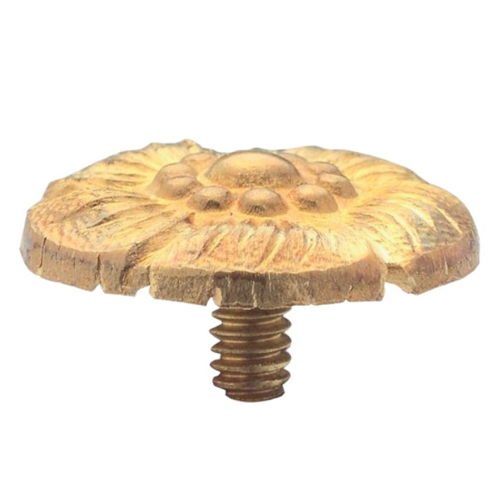 Lot De 8 Cache-vis En Laiton Massif Doré - Diamètre 18mm, Neufs Sans Marque