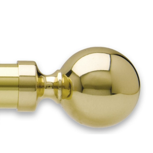 Embout Contemporain laiton poli verni Ø40mm