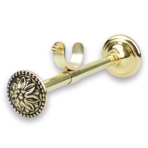 Support collier recoupable et réglable Louis XVI laiton patiné Ø40mm