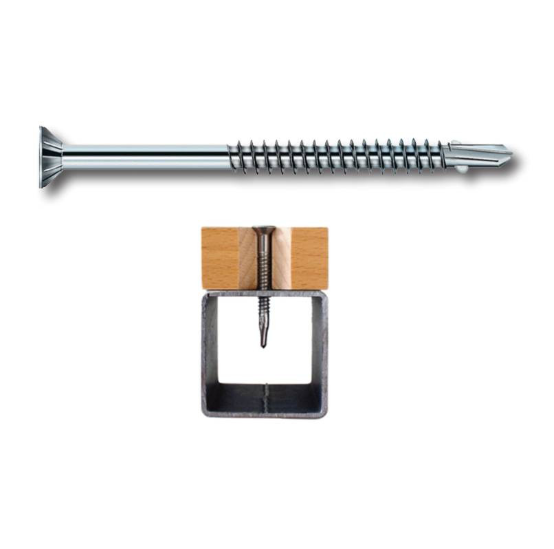 Vis tôle pour fixation sur porte en métal