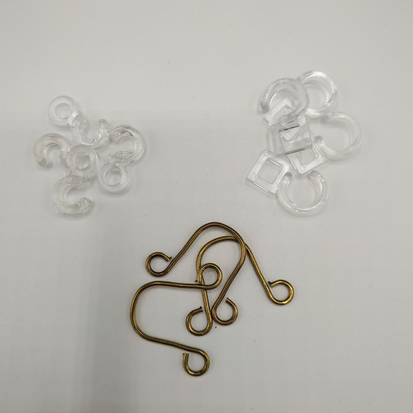 Crochets pour tringle Ø28mm et Ø35mm