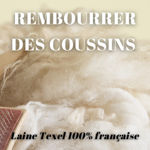 Rembourrer des coussins avec de la laine