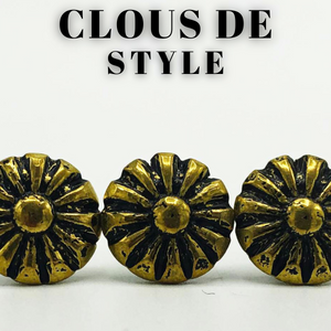 Clous de style marguerite, nid d'abeille pour donner une finition détaillée à vos fauteuils, canapés et meubles