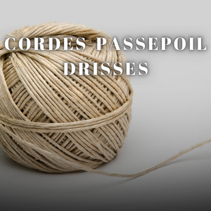 corde, drisse, passepoil, ganse