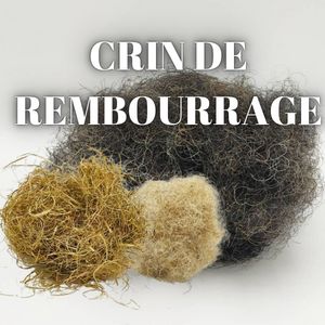 crin de rembourrage, crin végétal, crin animal, élan crin, crin cardé